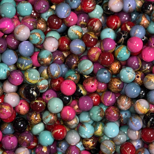 Marble Acrylic Bead Mix