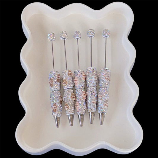 Labubu 6-10 Rhinestone Bead-able Pens NEW