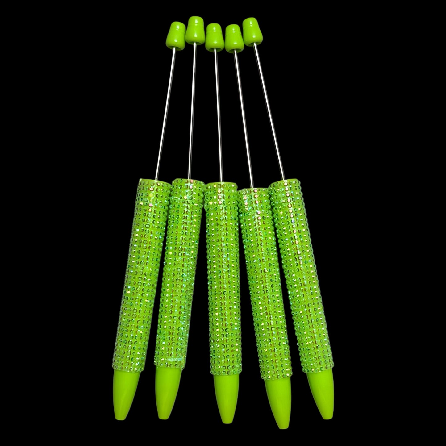 "Lime" New Rhinestone Bead-able Pens