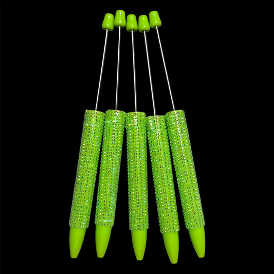 "Lime" New Rhinestone Bead-able Pens