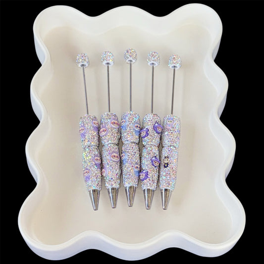 Labubu 1-5 Rhinestone Bead-able Pens NEW