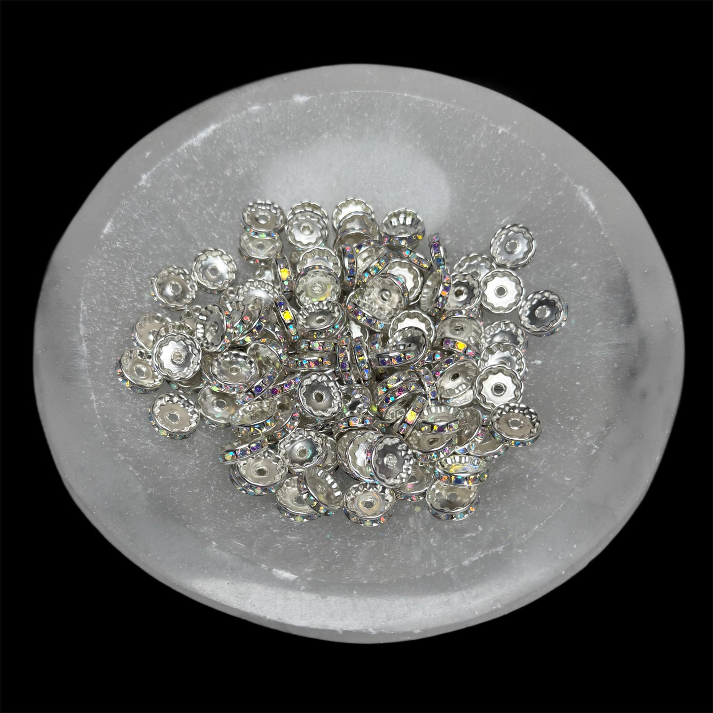 12mm AB Rhinestone Bead Spacer