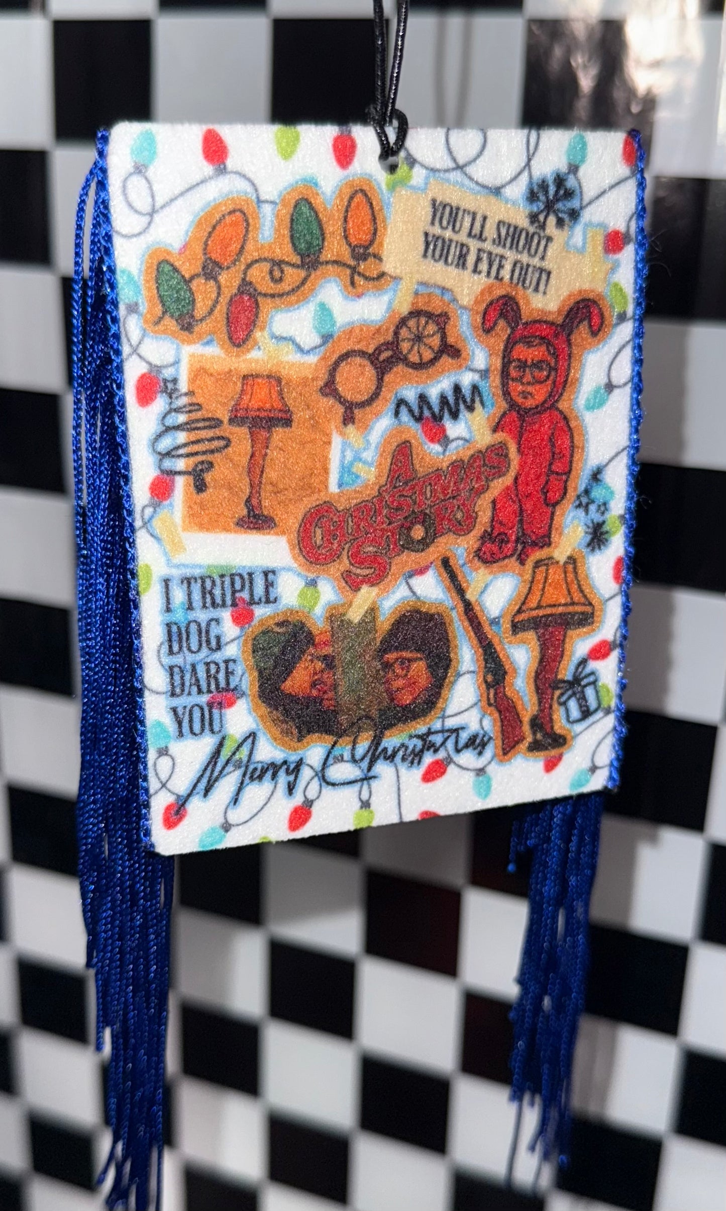 Christmas Story Lights Felt Freshie