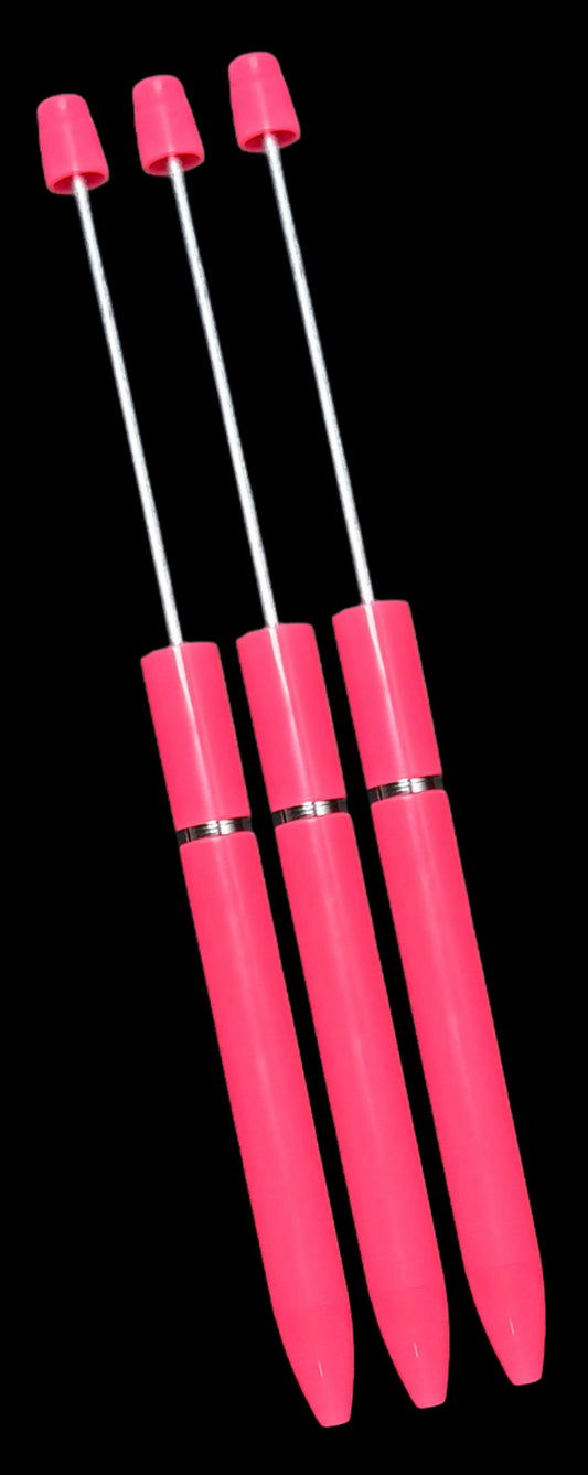 "Neon Pink" Bead-able NEW Pen Design