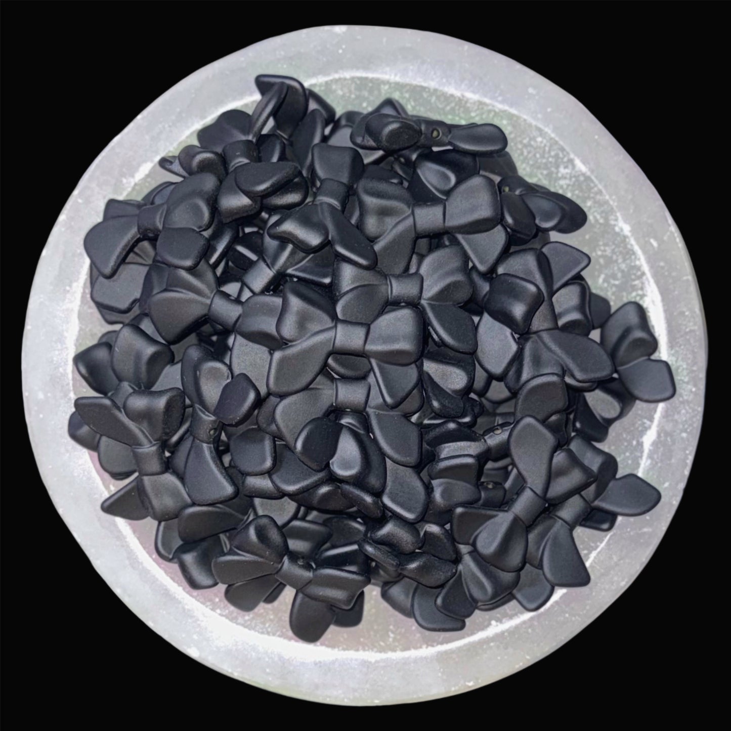 Bow Acrylic Beads (3 styles, 8 colors)