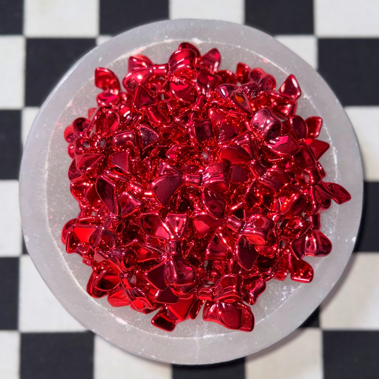 Bow Acrylic Beads (3 styles, 8 colors)