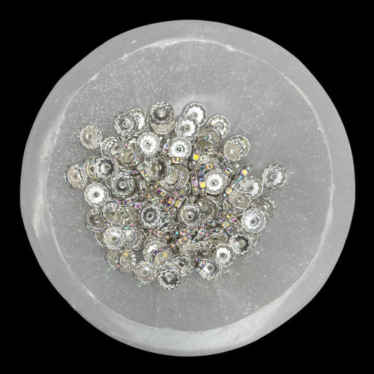 12mm AB Rhinestone Bead Spacer