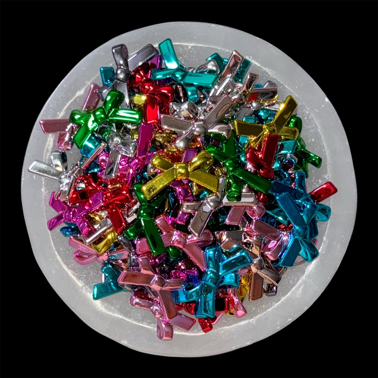 Bow Acrylic Beads (3 styles, 8 colors)