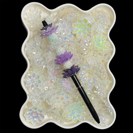 "UV White" Lotus Bead Set