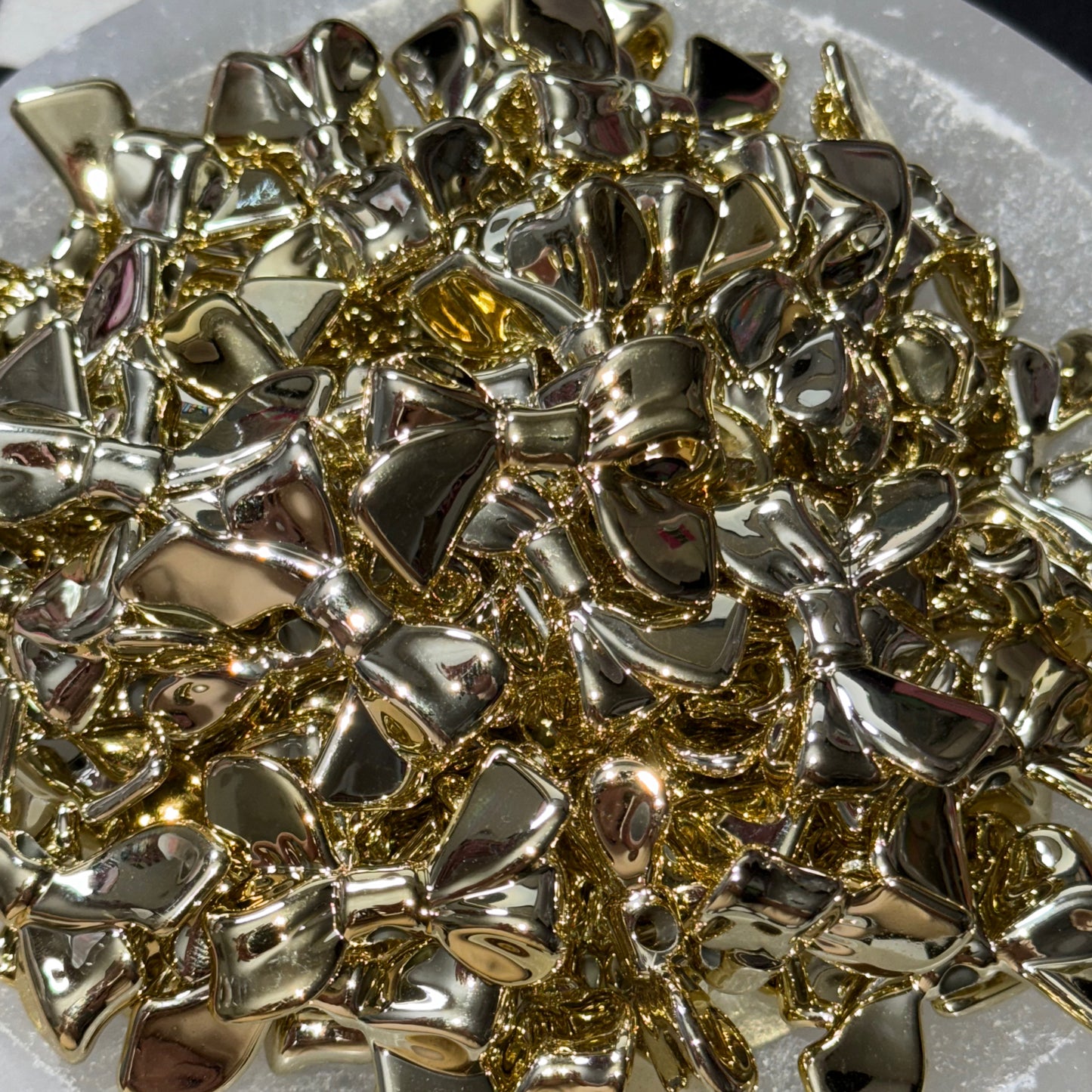 Bow Acrylic Beads (3 styles, 8 colors)