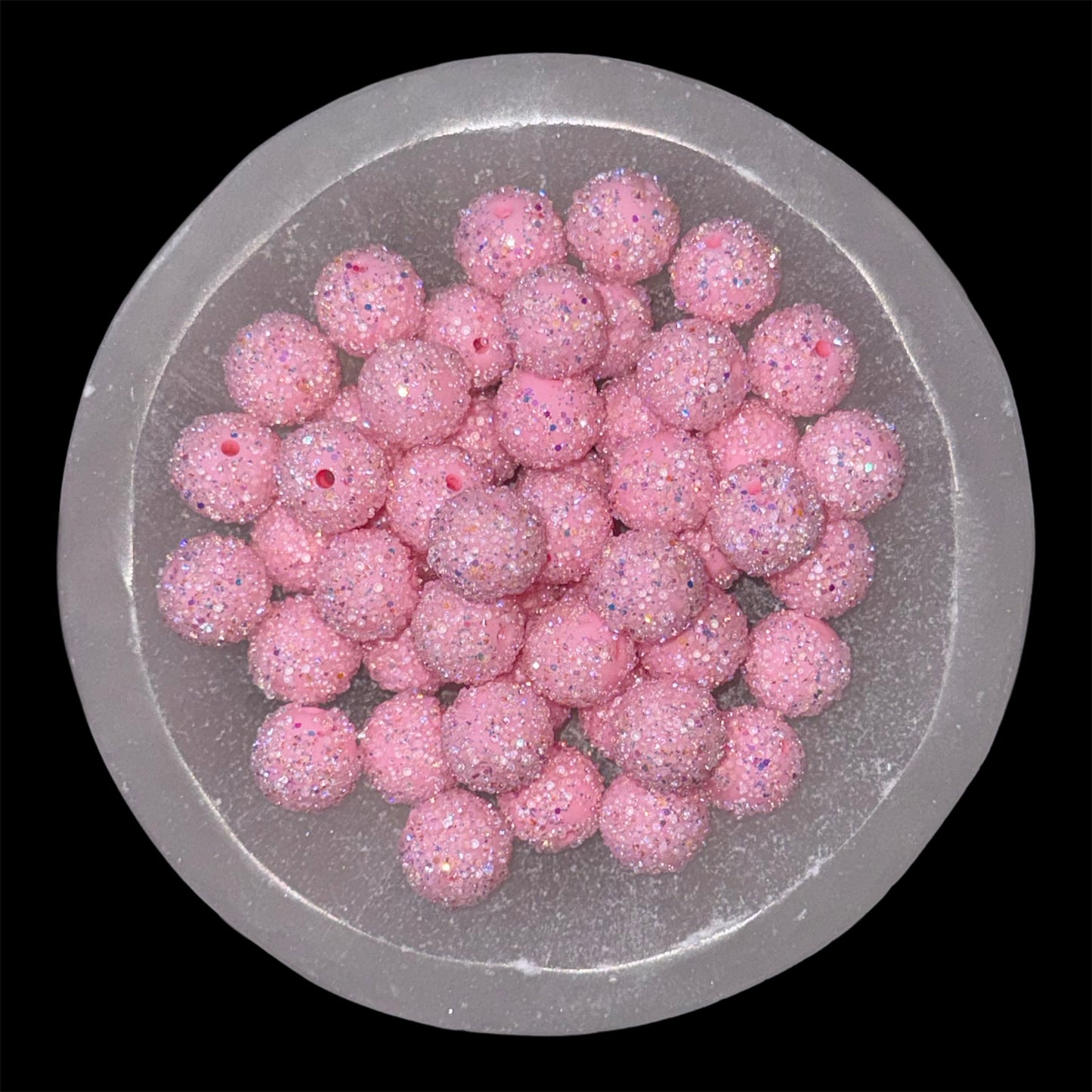 AB Light Pink Sugar Acrylic Bead (1 Count)