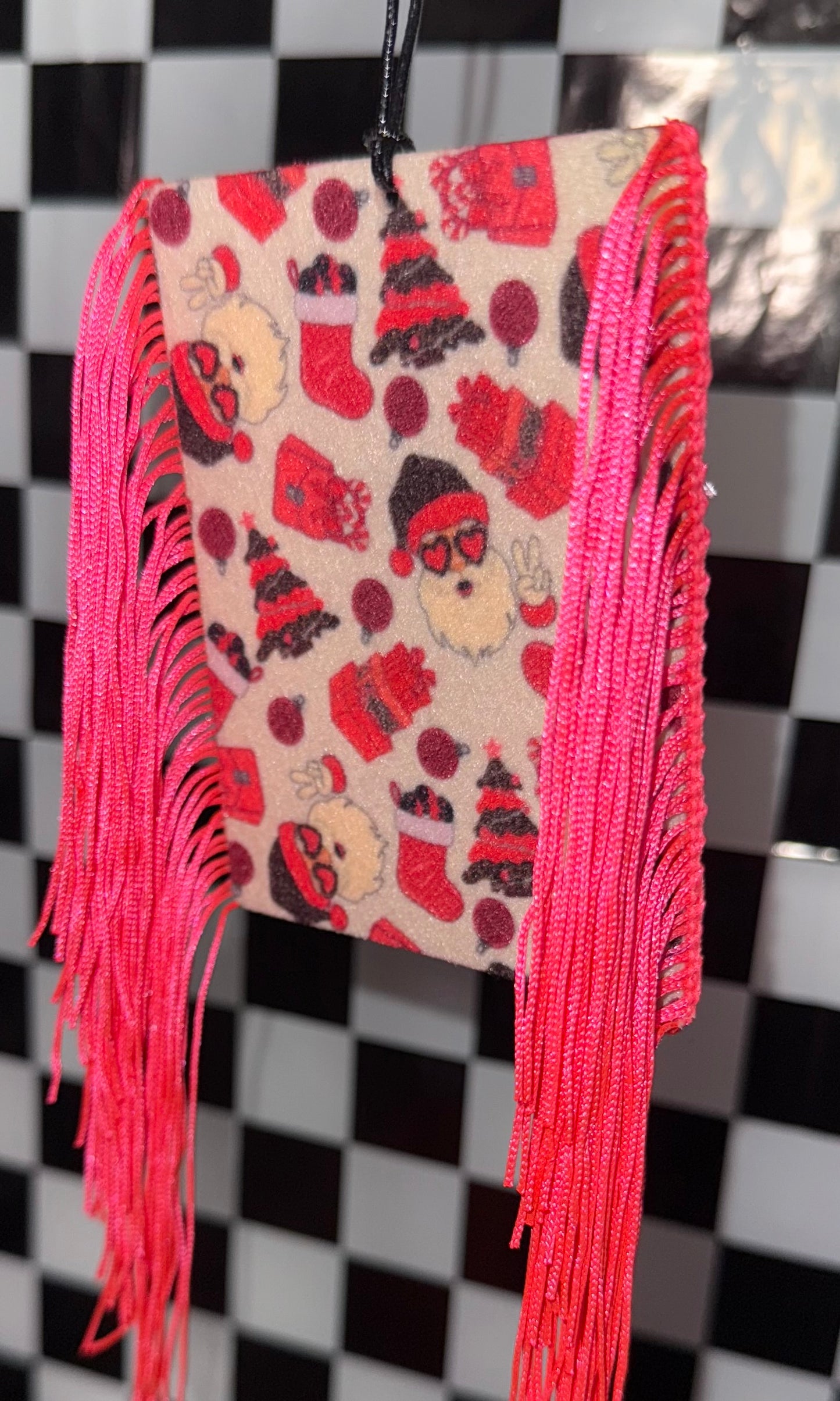 Peace Love Christmas Felt Freshie