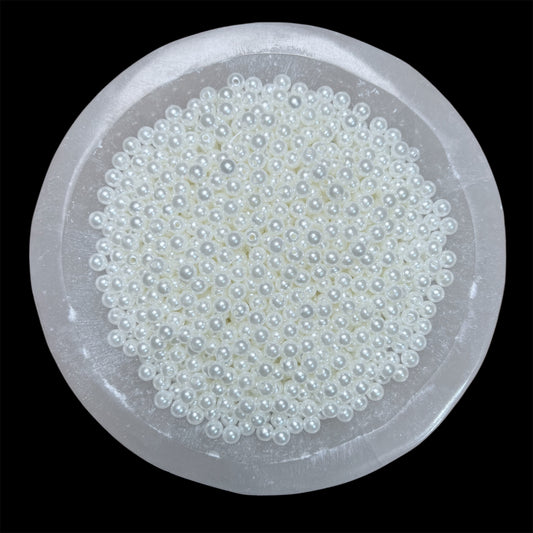 4mm White Pearl Beads (NFP)