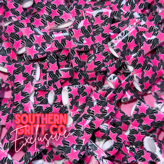 Y2K Zebra Printed - Shiny 3D Bow Straw Topper or Focal SGC Exclusive