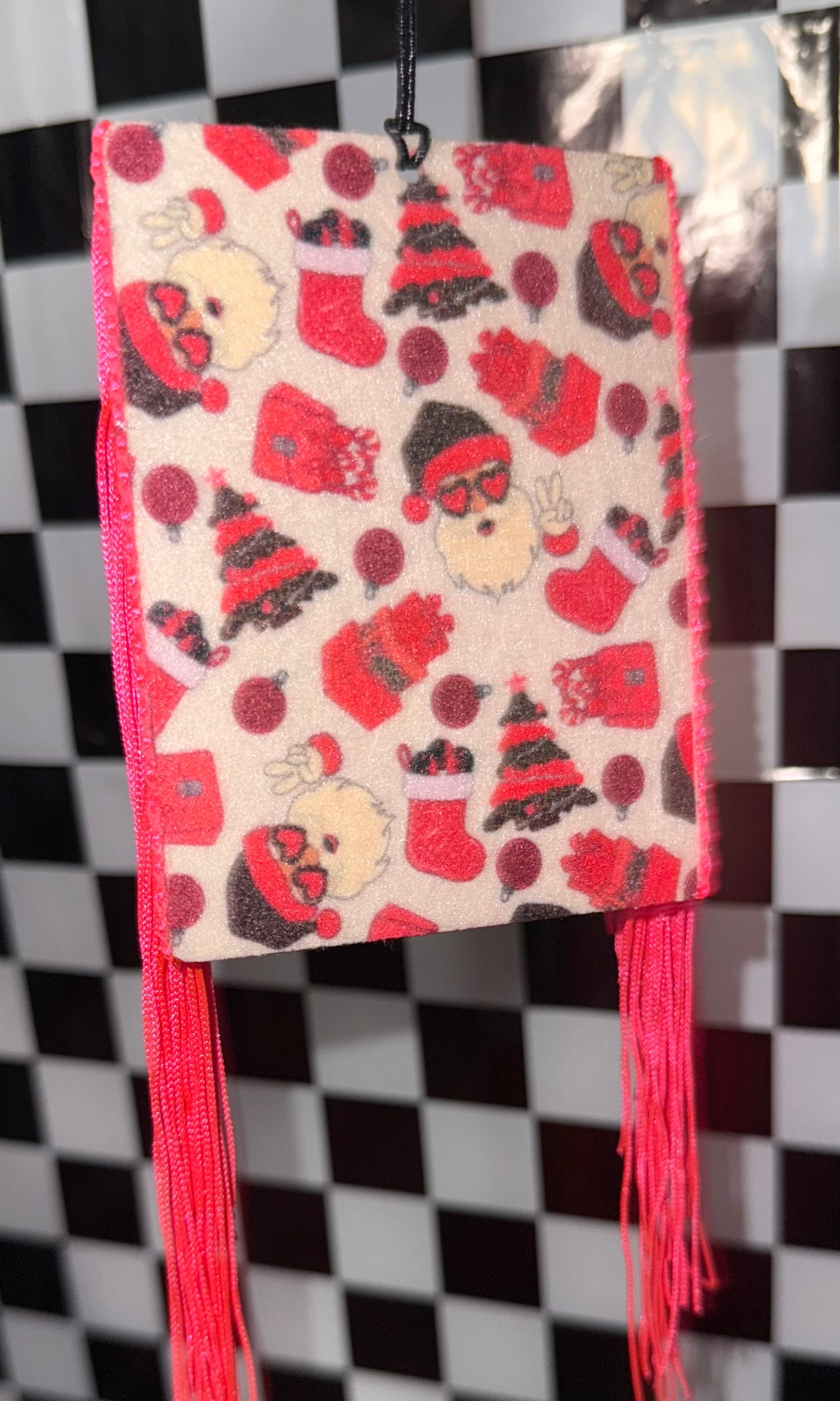 Peace Love Christmas Felt Freshie