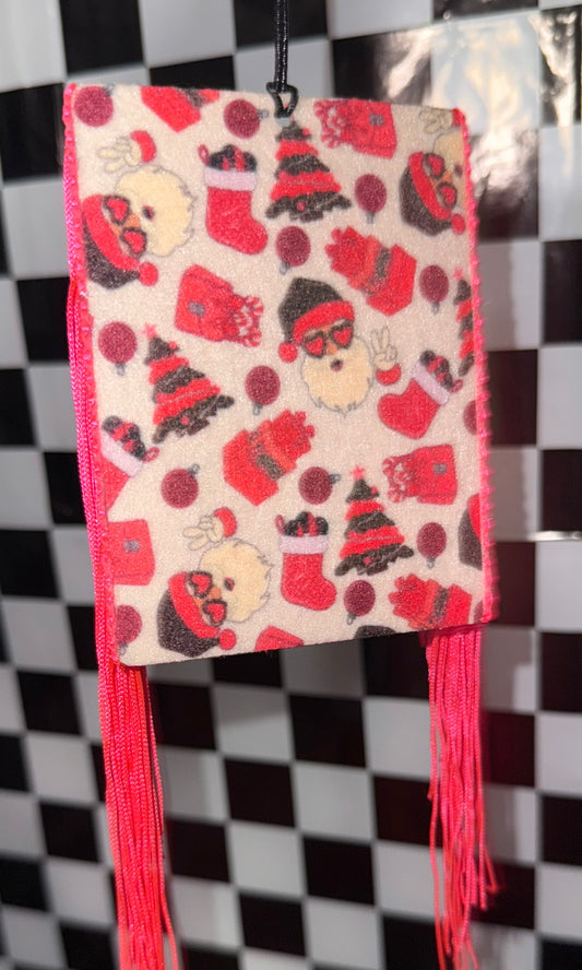 Peace Love Christmas Felt Freshie