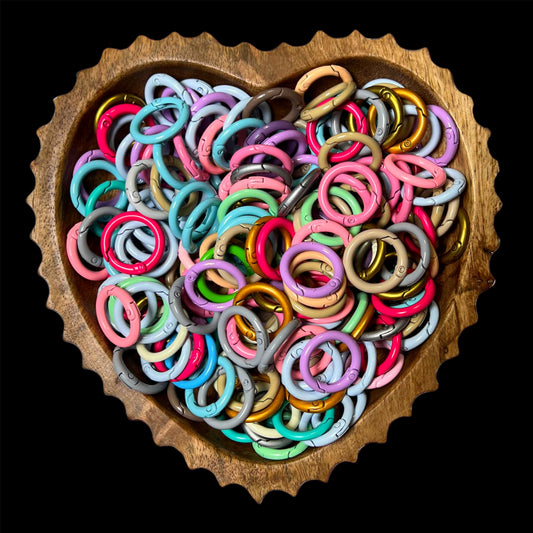 "Rainbow" Metal Spring O'Ring Key Ring