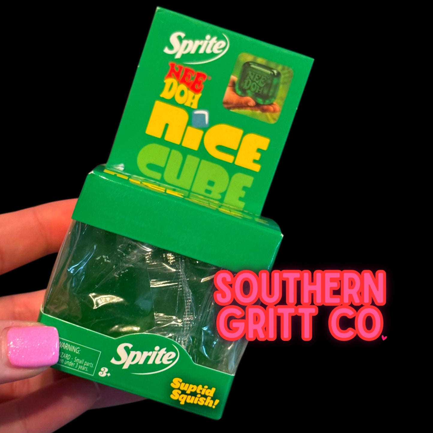 Sprite Square Cube - Jelly Squish Toy