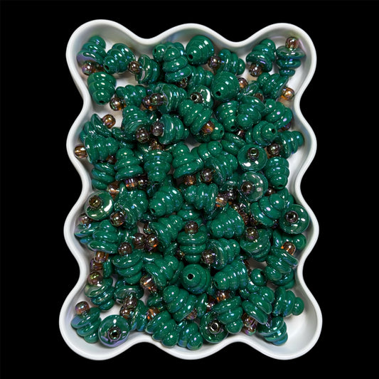Bubble Christmas Tree 22mm Bead