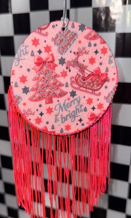 Girl Who Loves.. Christmas Felt Freshie