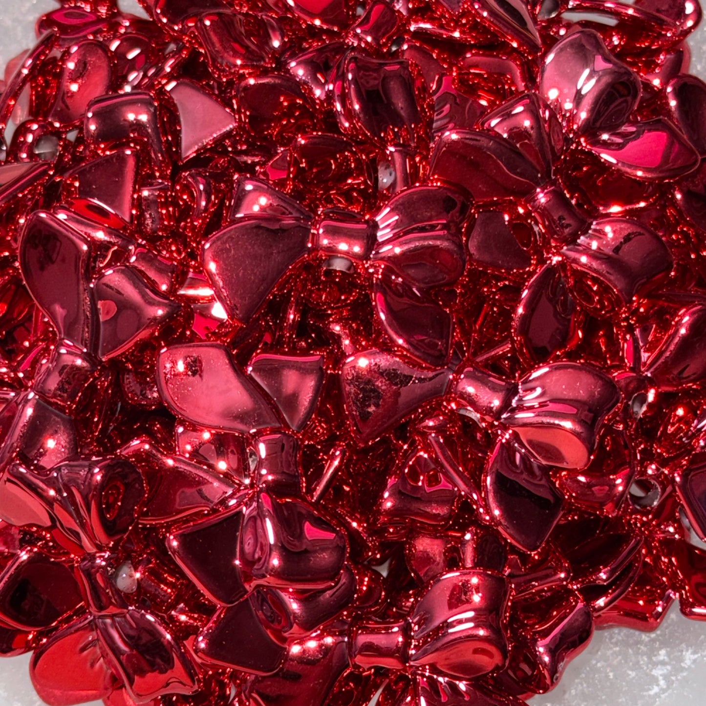 Bow Acrylic Beads (3 styles, 8 colors)