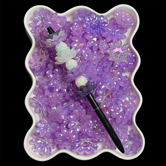 "UV Lilac" Lotus Bead Set