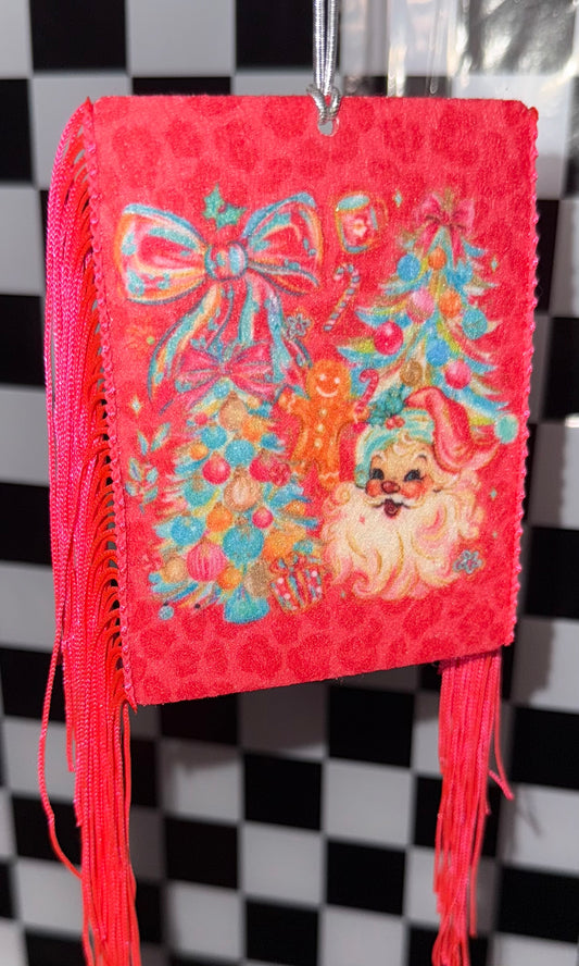 Painted Santa Felt Freshie