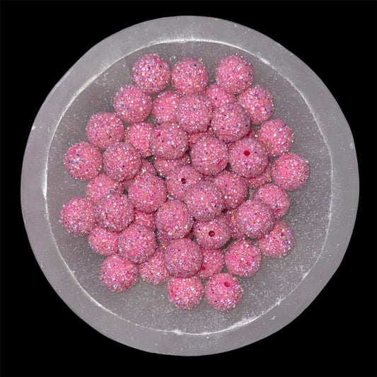 AB Pink Sugar Acrylic Bead (1 Count)