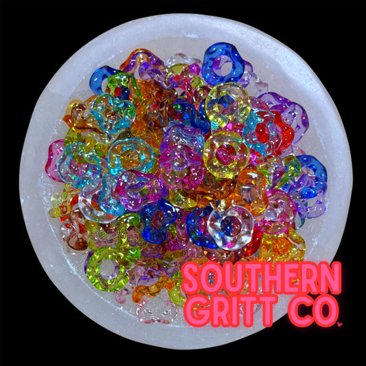 Clear 20mm Wavy Spacer Mix