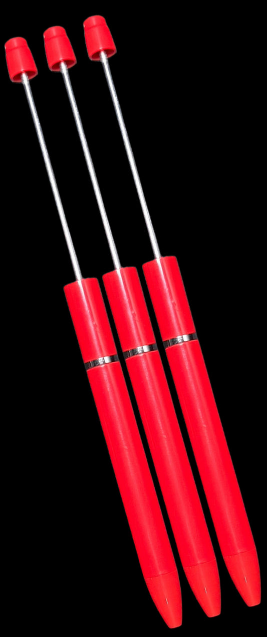"Red" Bead-able NEW Pen Design