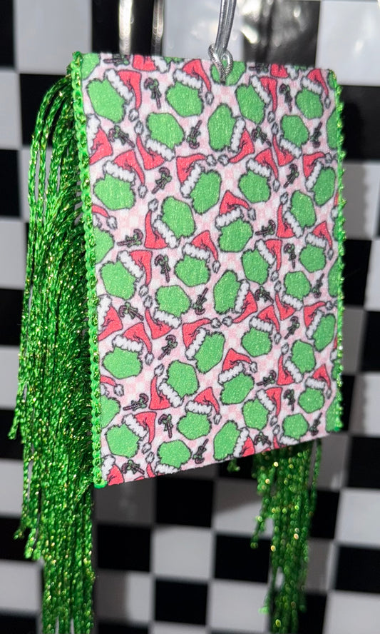 Faceless Green Guy Felt Freshie