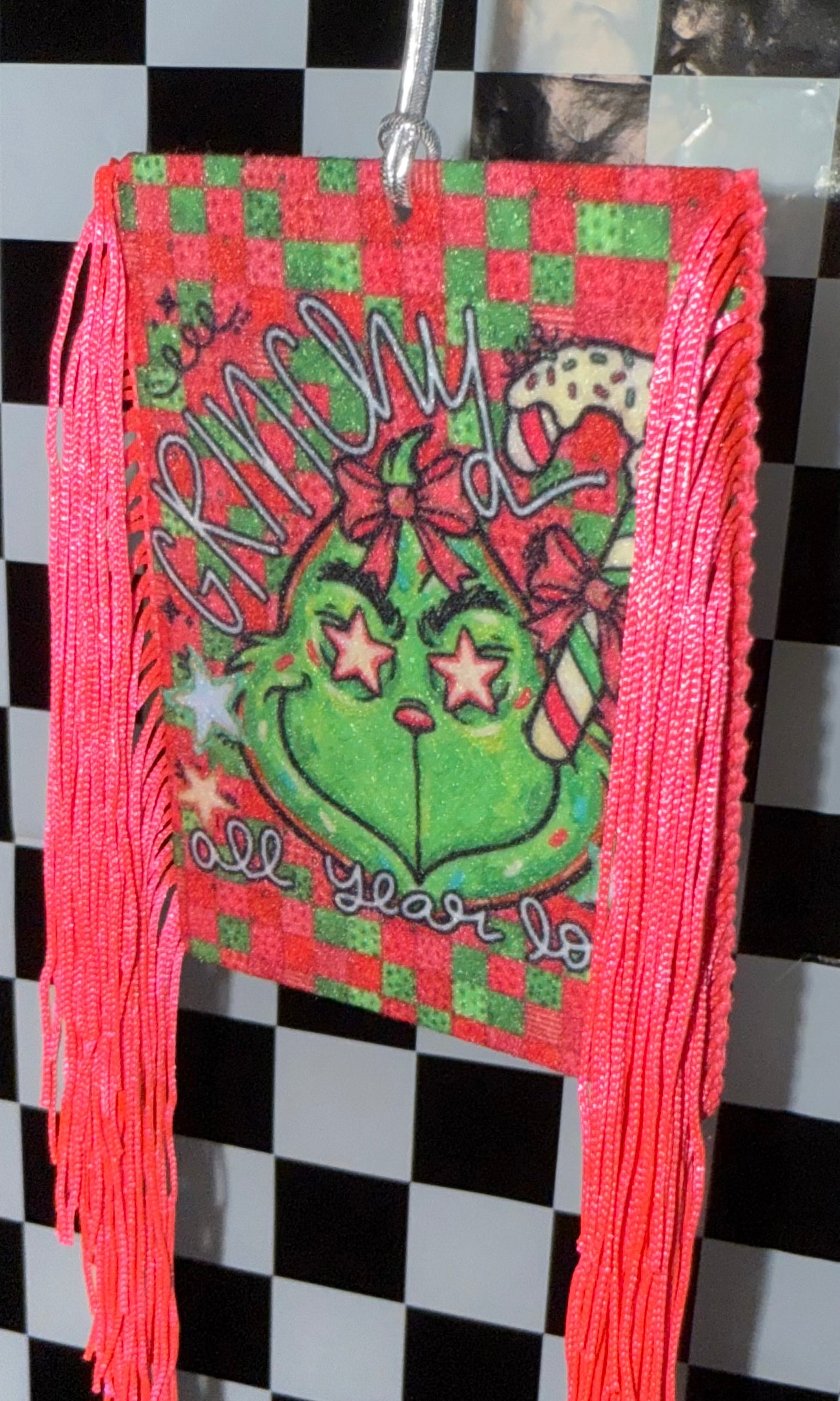 GRINCHY All Year Long Felt Freshie