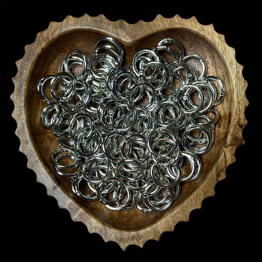 "Silver" Metal Spring O'Ring Key Ring