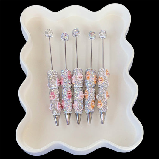 Labubu 11-15 Rhinestone Bead-able Pens NEW