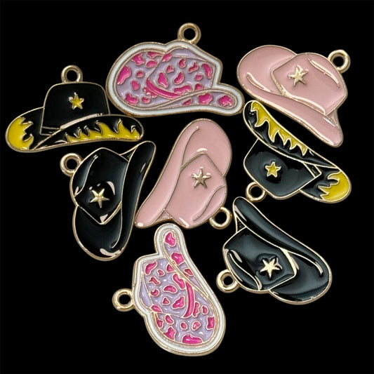 Gold Cowboy Hat Charm