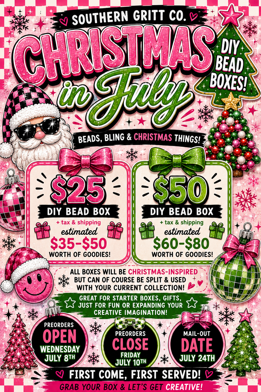 Christmas in July DIY Box (2 options) PREORDER *READ DESCRIPTION*