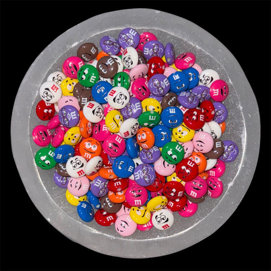 M&M Candy Shaped 10mm Acrylic Beads (20ct)
