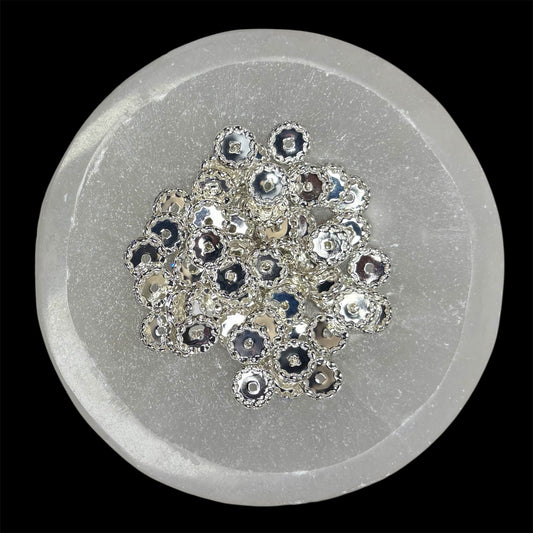 16mm Clear Wavy Bead Spacer