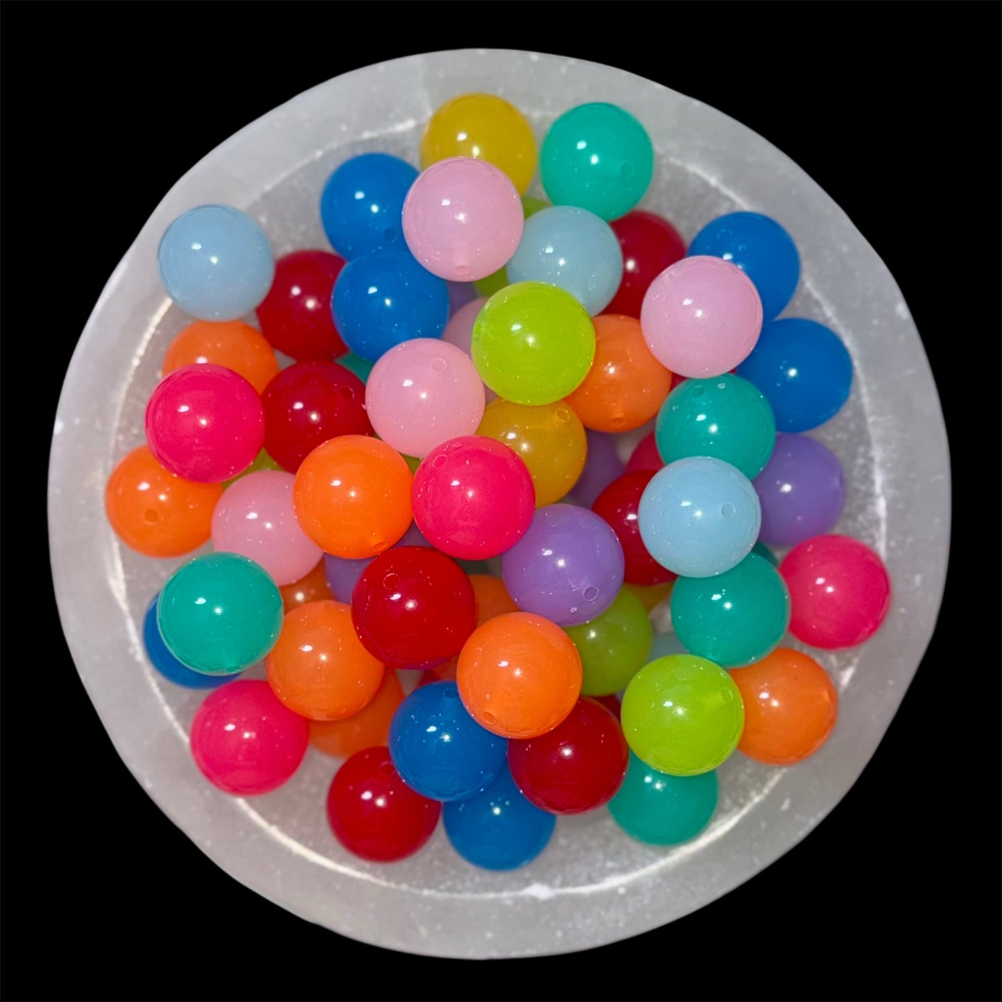 Neon Jelly Mix 20mm Acrylic Bead
