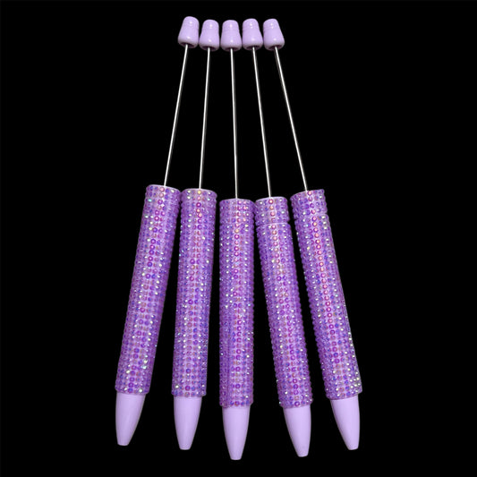 "Light Purple" New Rhinestone Bead-able Pens