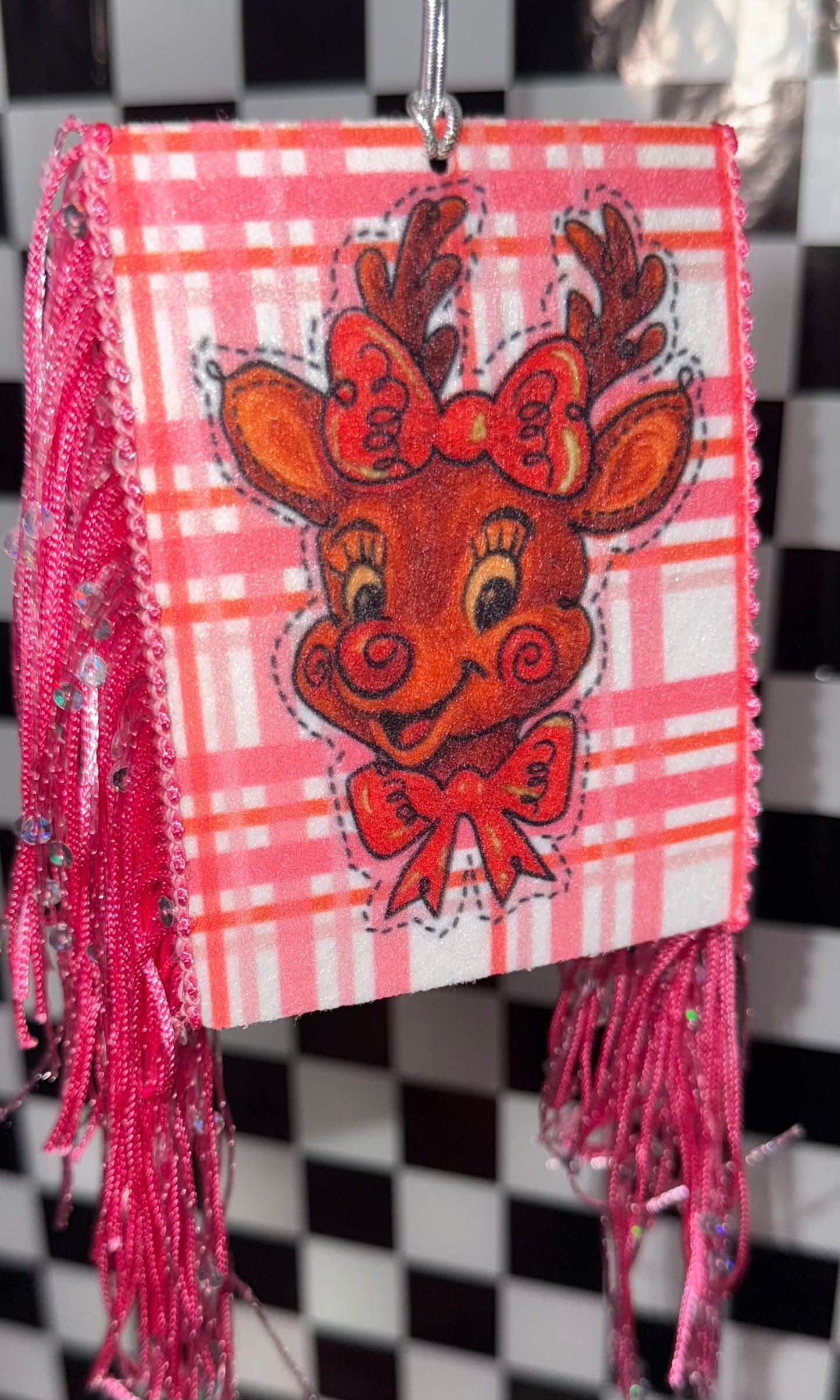 Vintage Rudolph Felt Freshie