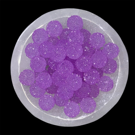 Lilac Jelly Sugar Acrylic Bead (1 Count)