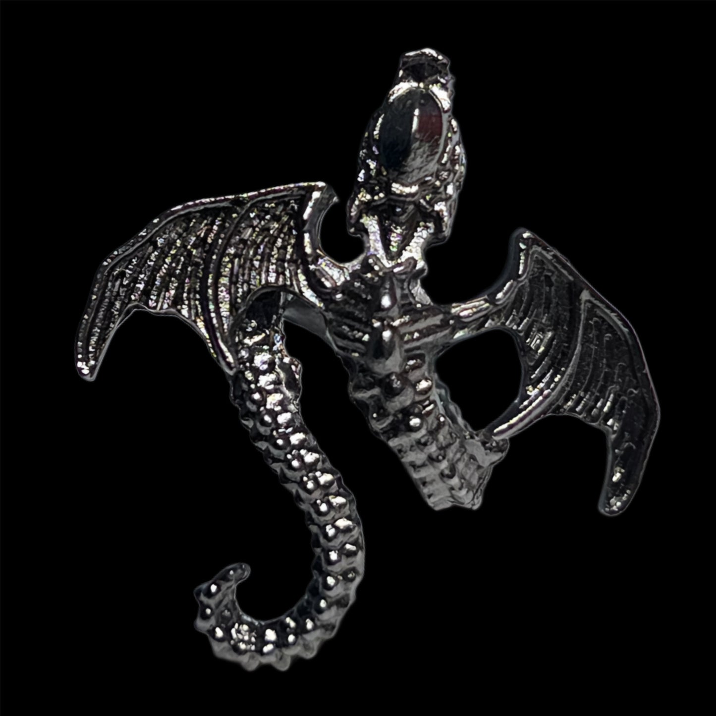 Dragon Wrapped Metal Charm