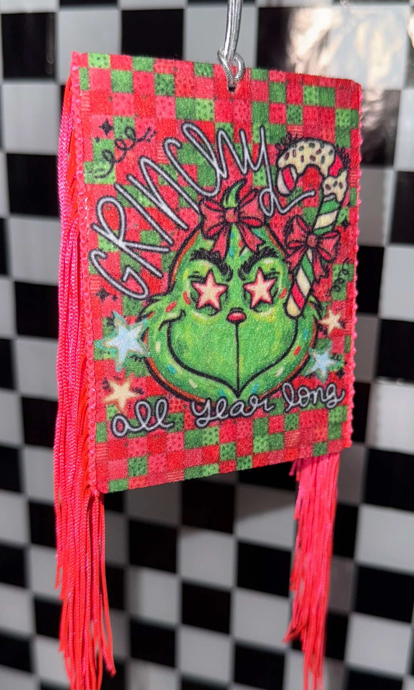 GRINCHY All Year Long Felt Freshie