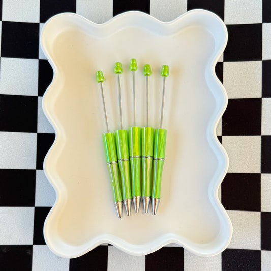 Opal Lime Green Beadable Pens
