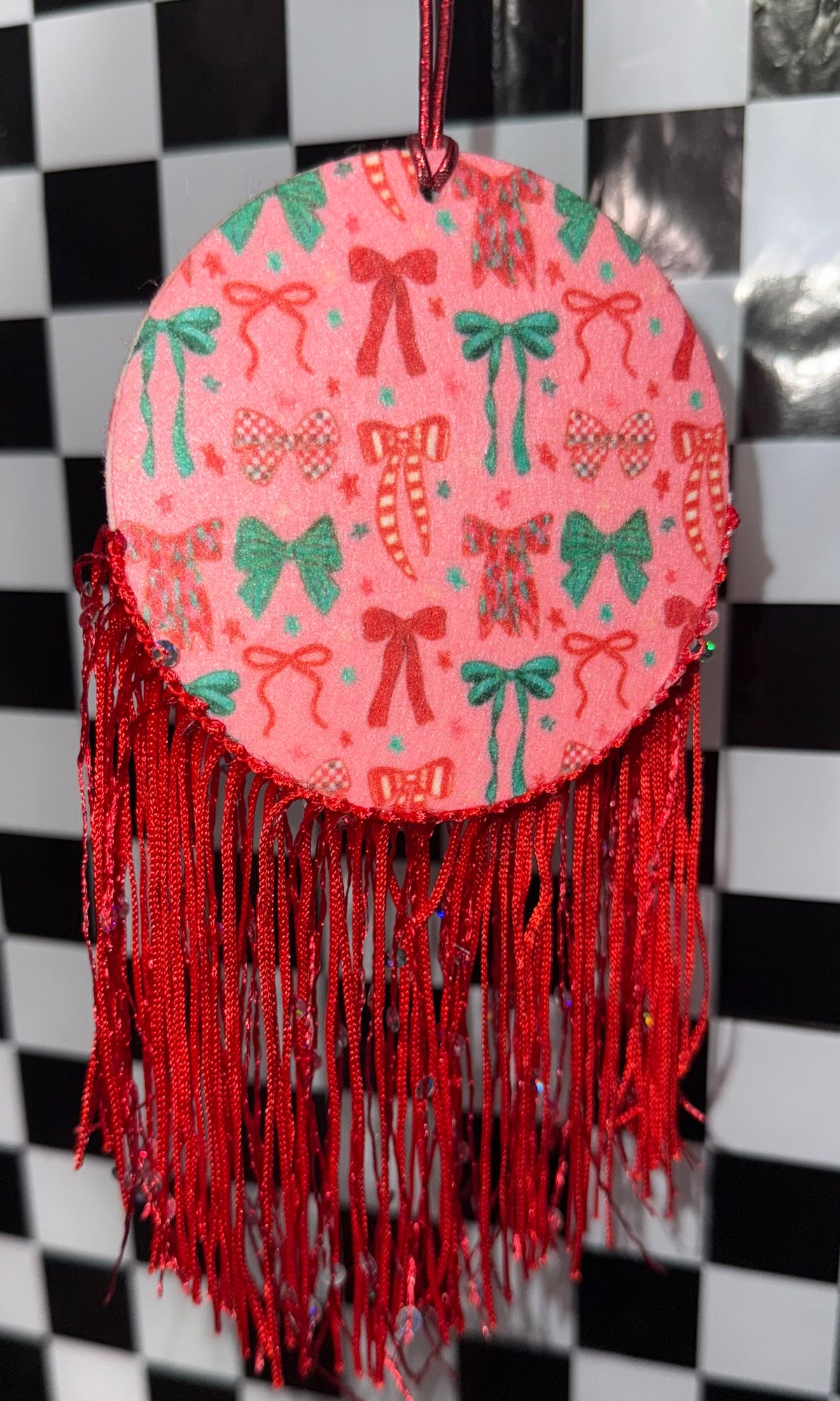 Christmas Coquette Felt Freshie