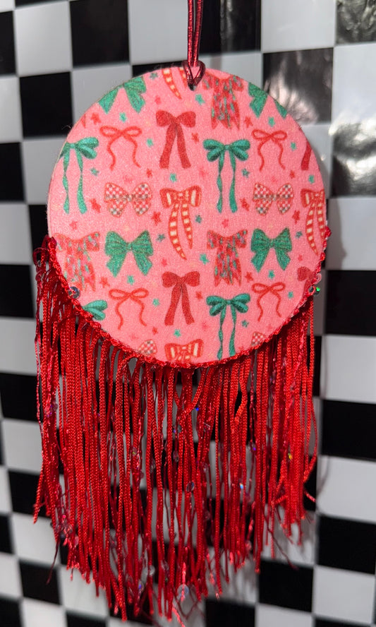 Christmas Coquette Felt Freshie