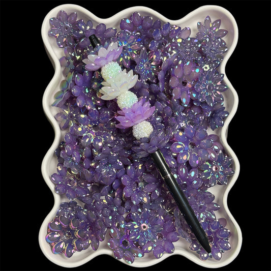 "UV Purple" Lotus Bead Set