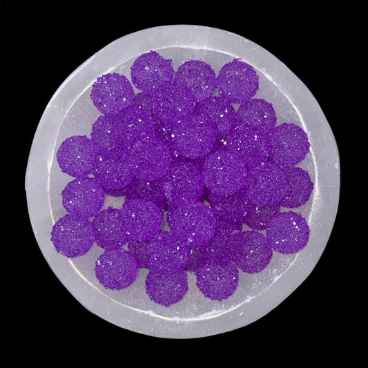 Dark Purple Jelly Sugar Acrylic Bead (1 Count)