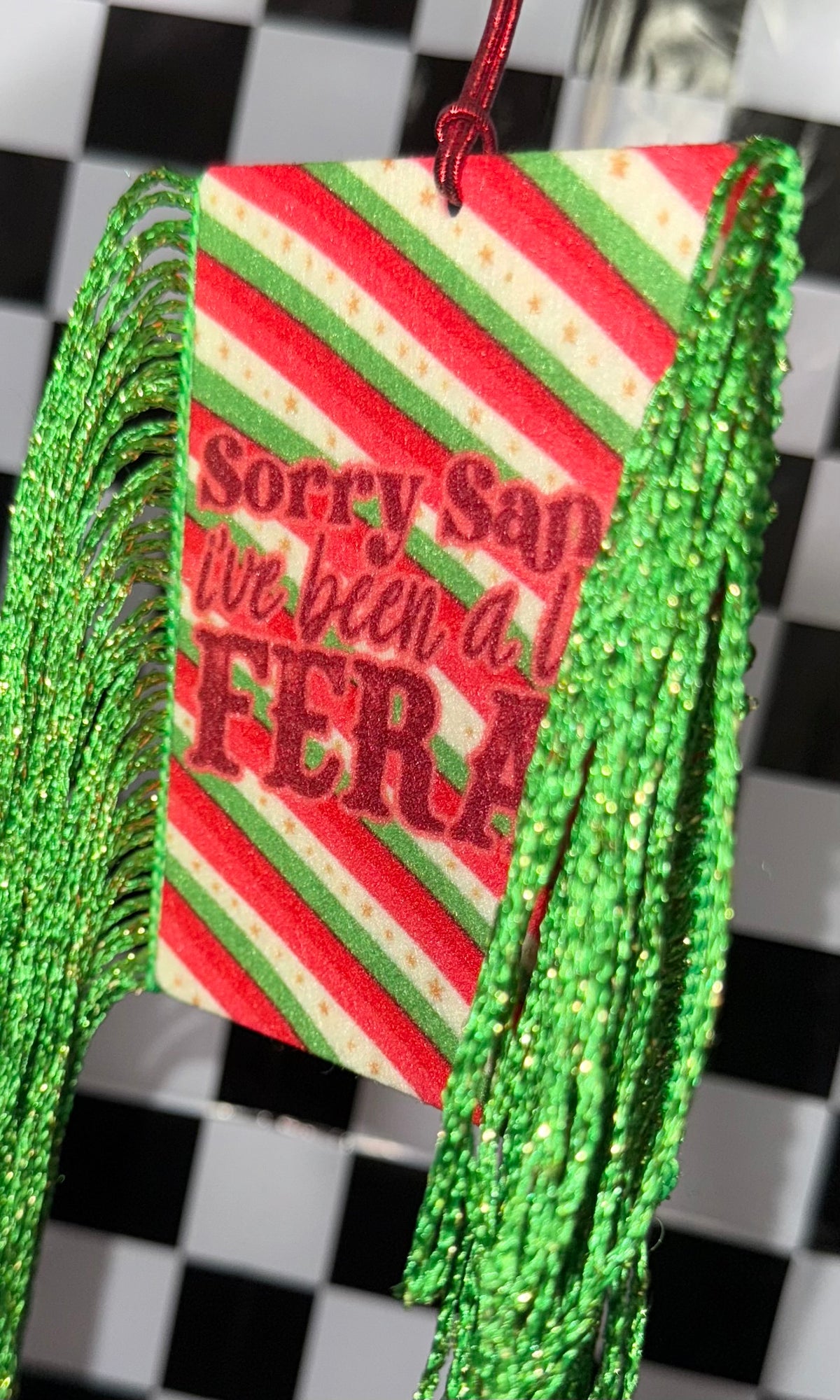 Feral Christmas Felt Freshie